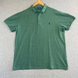 Polo Ralph Lauren Polo Shirt Men’s XXL Green Blue Embroidered Pony 100% Cotton